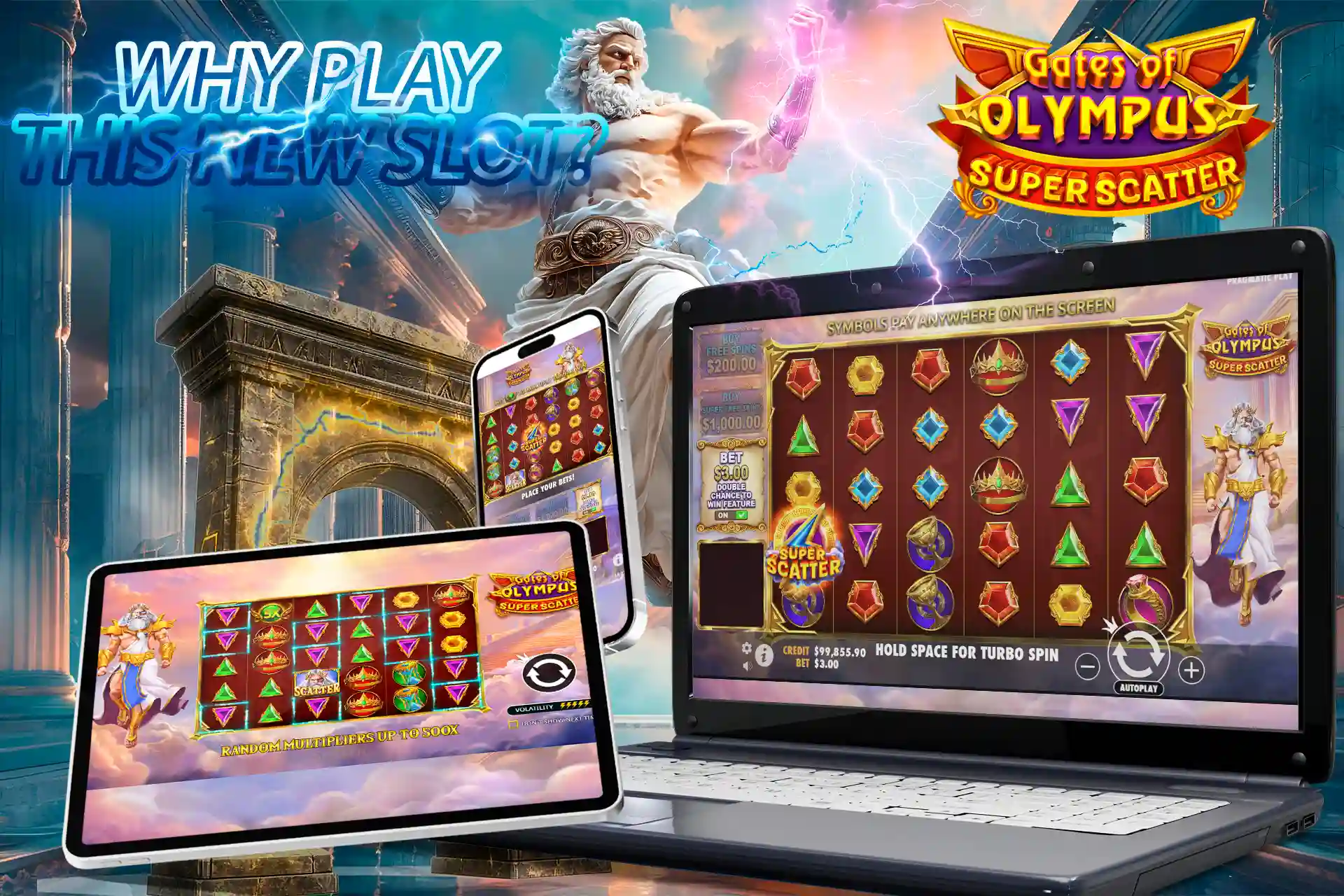 Ability to play Gates of Olympus Super Scatter on any device